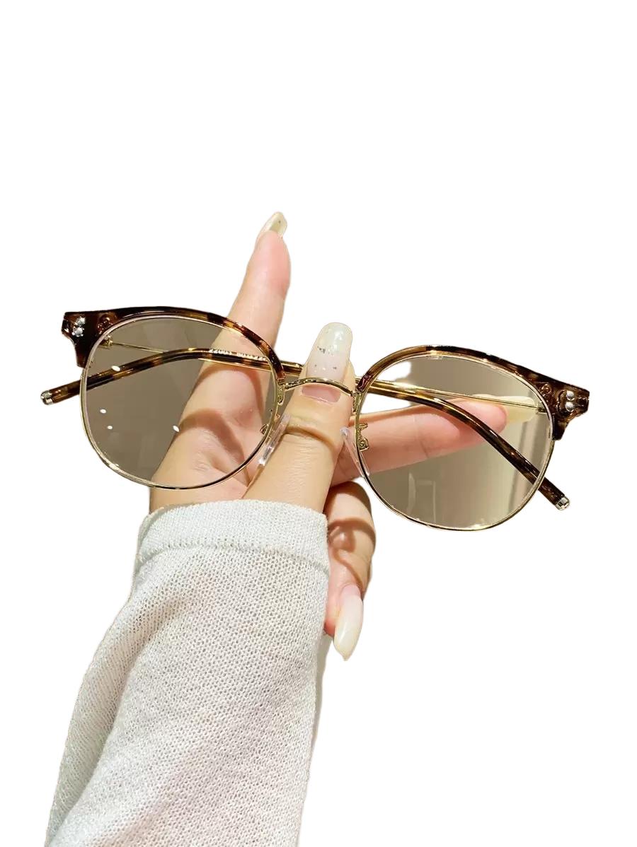 okulary zerówki animal print