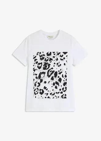 T-SHIRT Z NADRUKIEM W PANTERKĘ