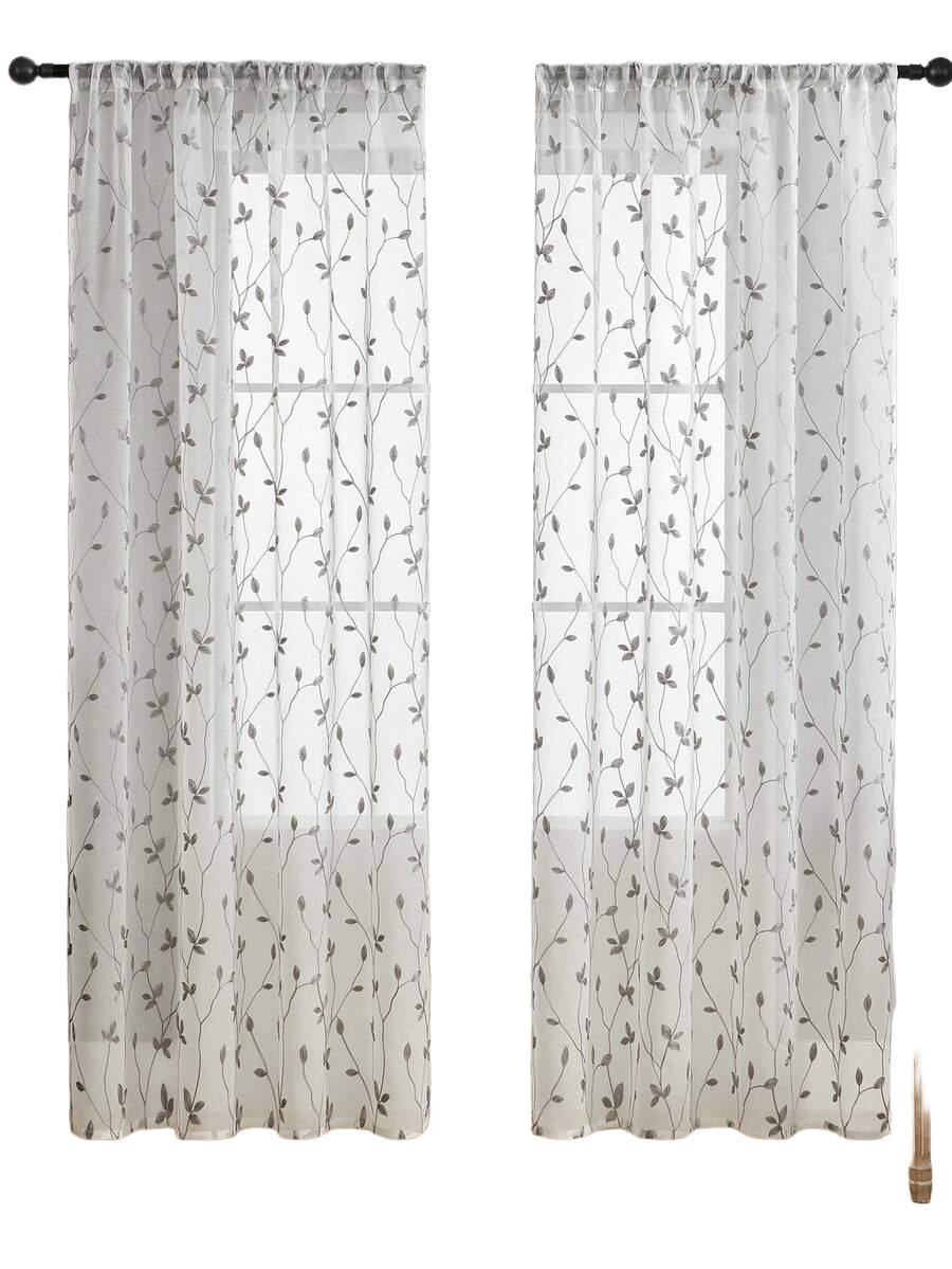 biała firana wzór 1-pack