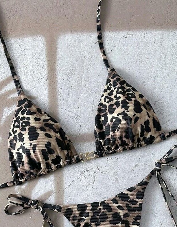 góra od bikini animal print