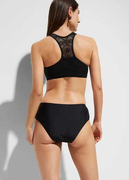czarna góra od bikini siateczka 