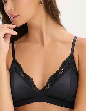 BIUSTONOSZ BRALETTE Z POŁYSKUJĄCEGO MATERIAŁU