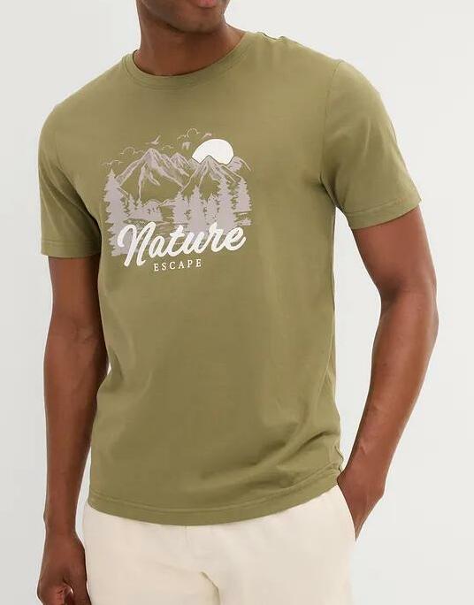 T-SHIRT MĘSKI Z NADRUKIEM