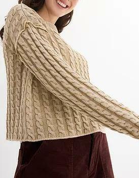 SWETER Z EFEKTEM WYTARCIA