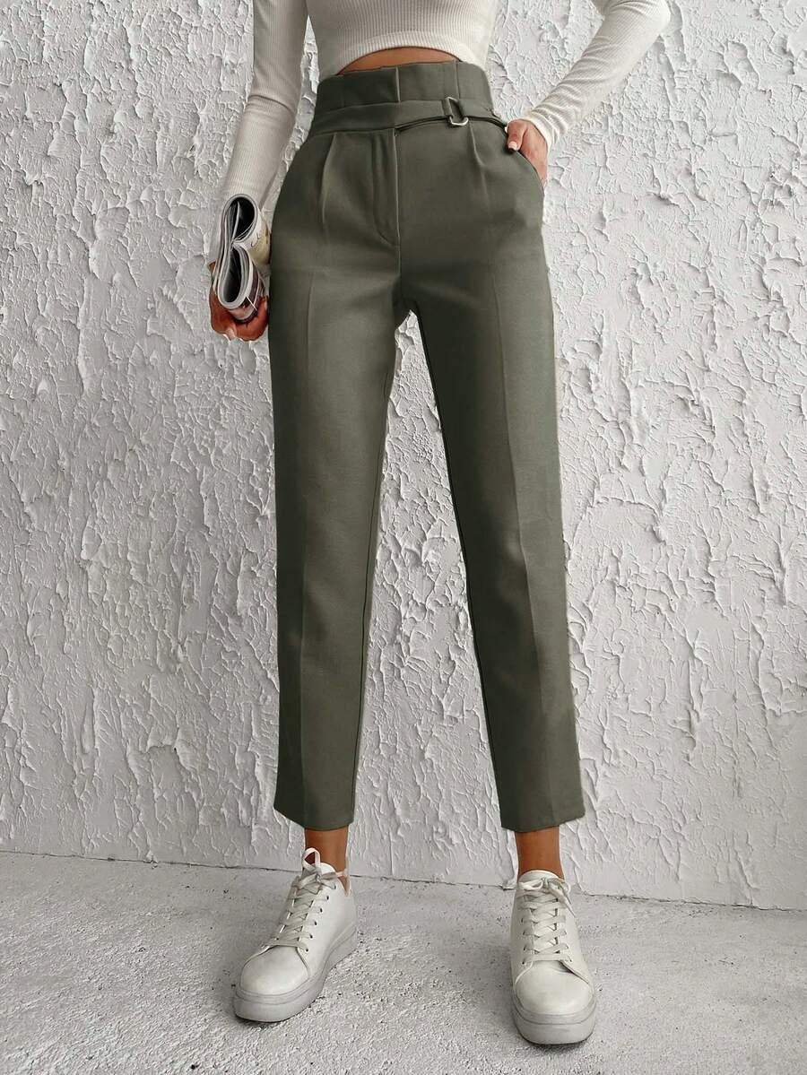 zielone spodnie casual