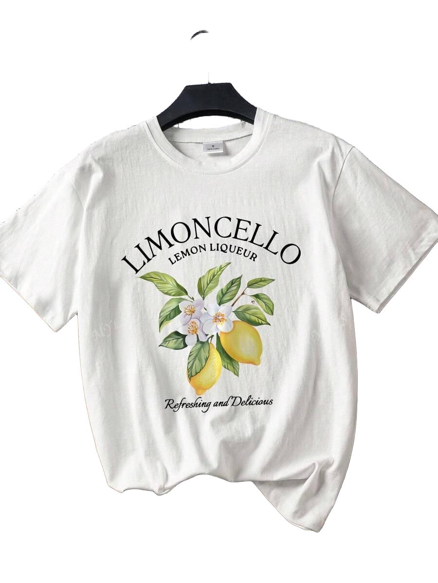 T-SHIRT DAMSKI Z NADRUKIEM LIMONCELLO