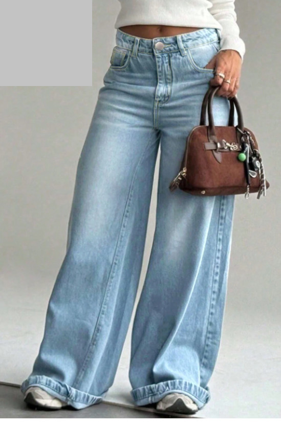NIEBIESKIE SPODNIE JEANS