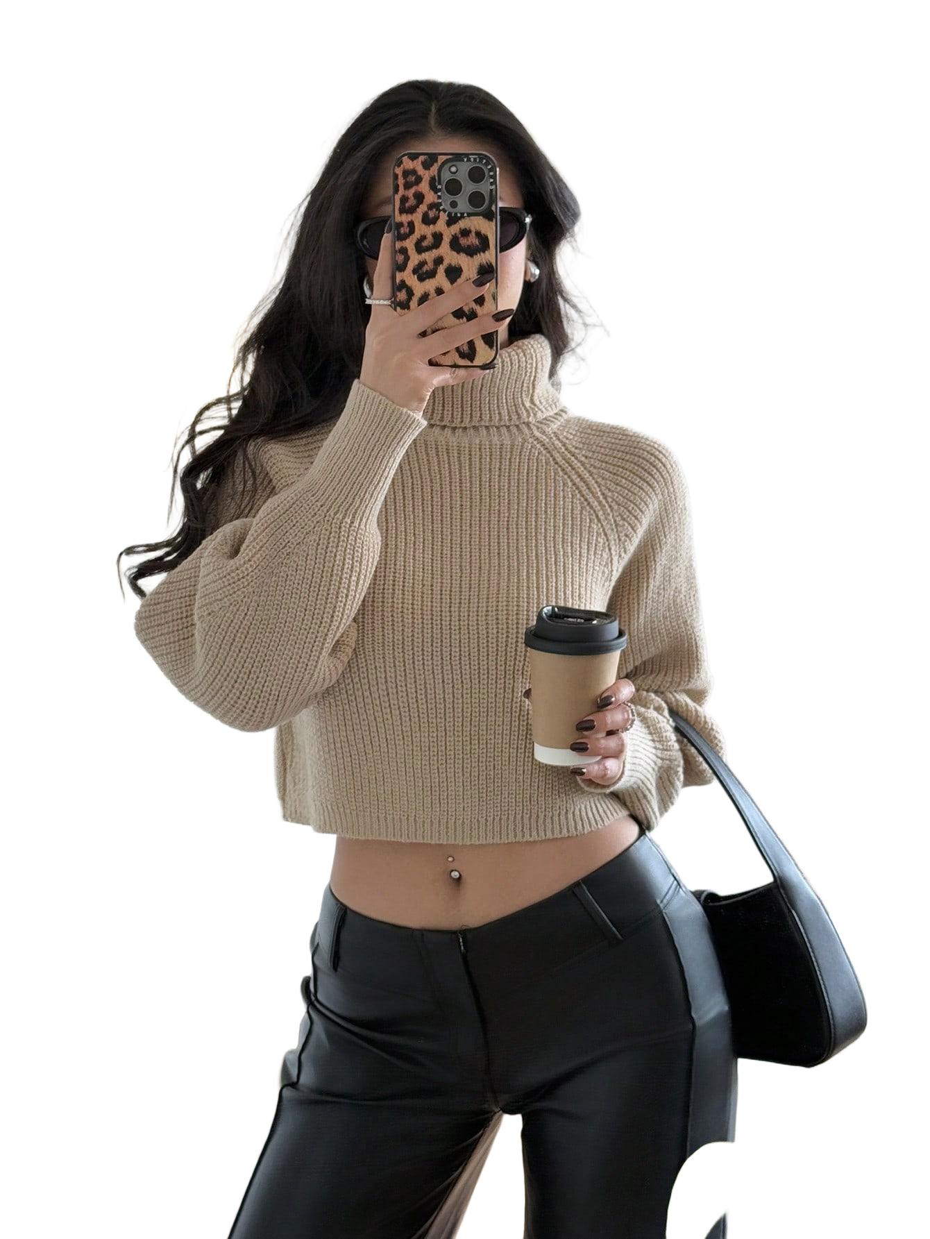 SWETER Z GOLFEM DAMSKI