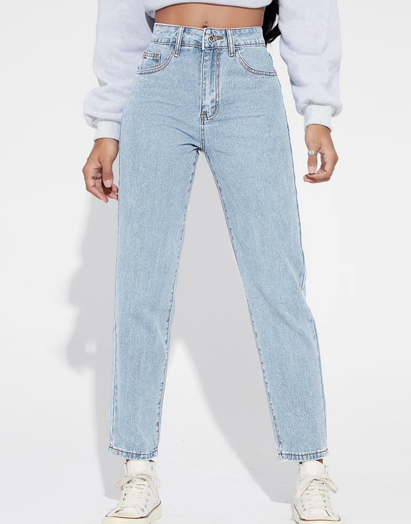 SPODNIE MOM JEANS
