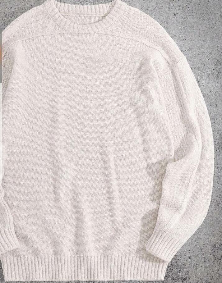 dzianinowy sweter długi rękaw 