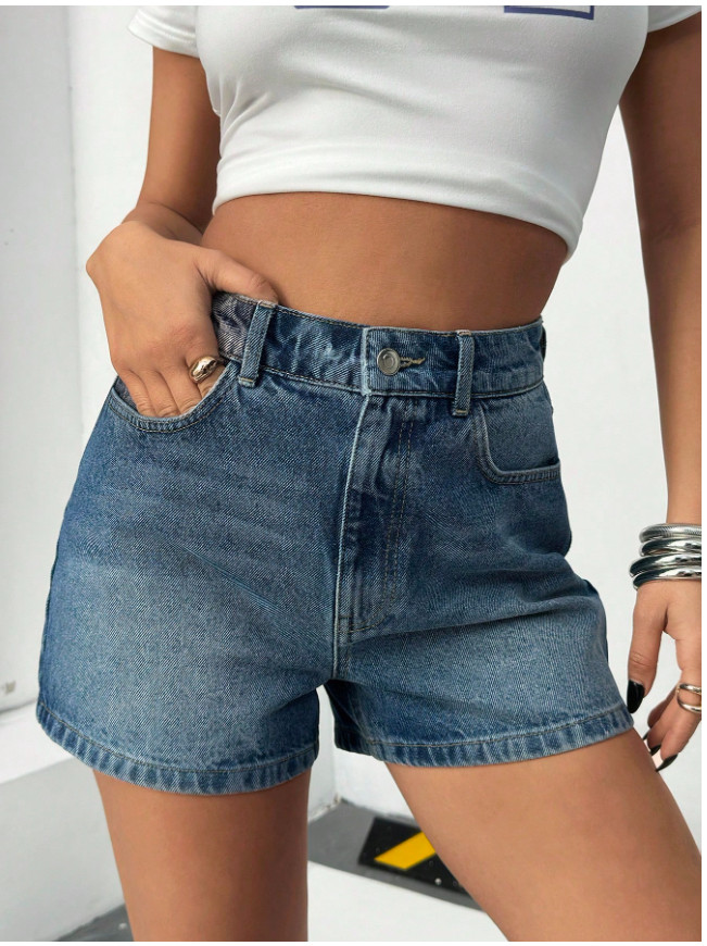 NIEBIESKIE SPODENKI JEANS
