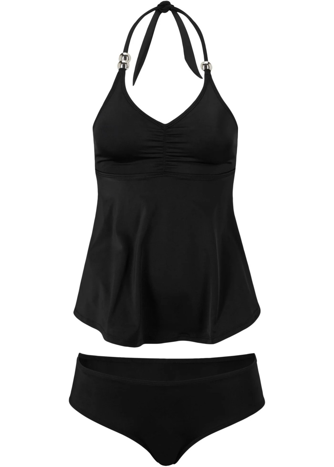 CZARNA GÓRA OD BIKINI WIĄZANIE