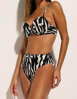BIKINI DAMSKIE DWUCZĘŚCIOWE ZE WZOREM 70D