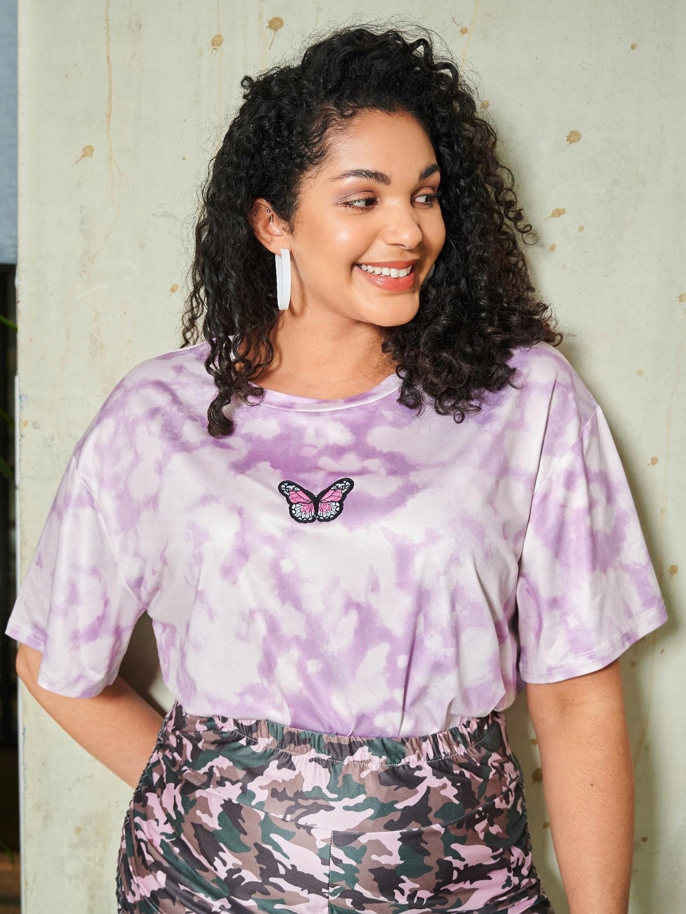 t-shirt oversize wzór