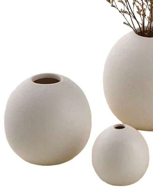 biały wazon dekoracyjny 2-pack