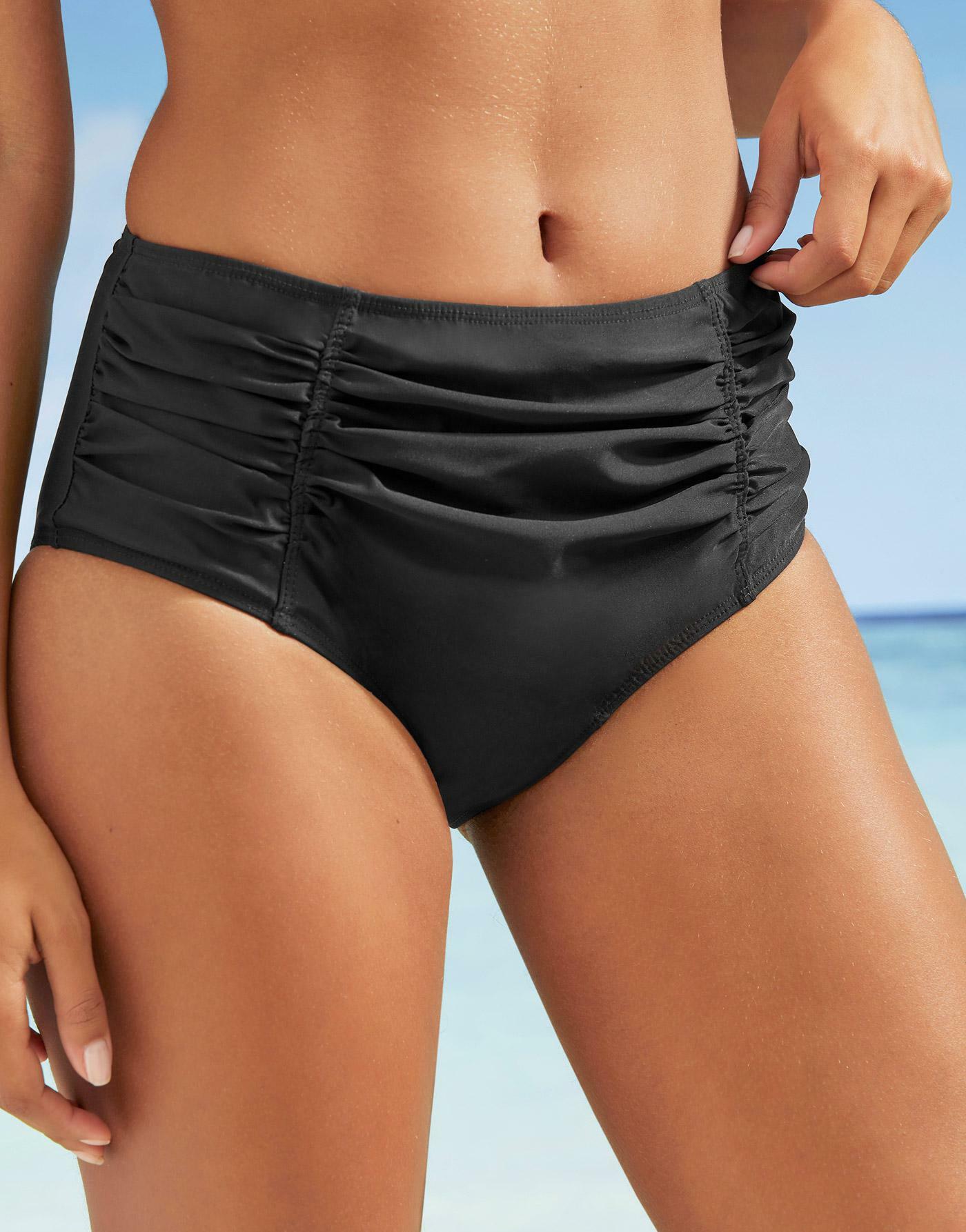 CZARNY DÓŁ OD BIKINI FIGI MARSZCZENIE
