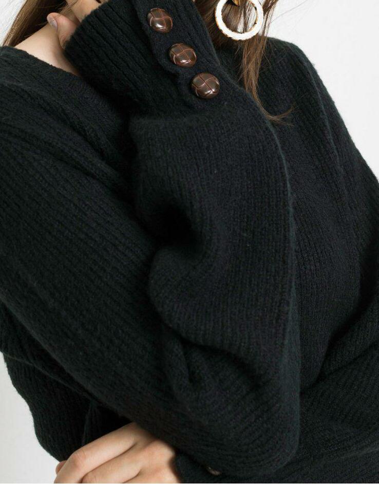 SWETER Z BUFIASTYMI RĘKAWAMI 