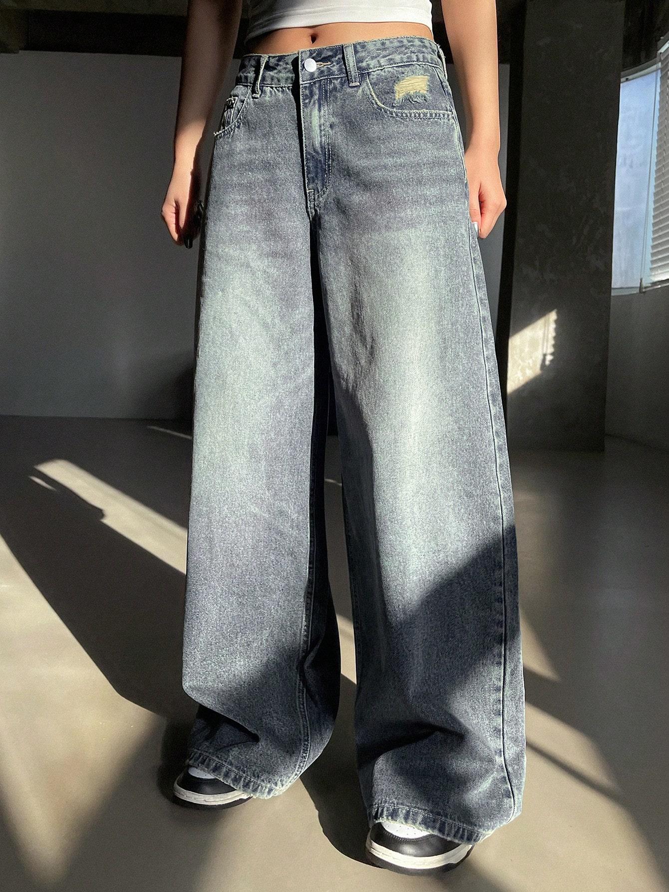SPODNIE JEANS SZEROKIE NOGAWKI
