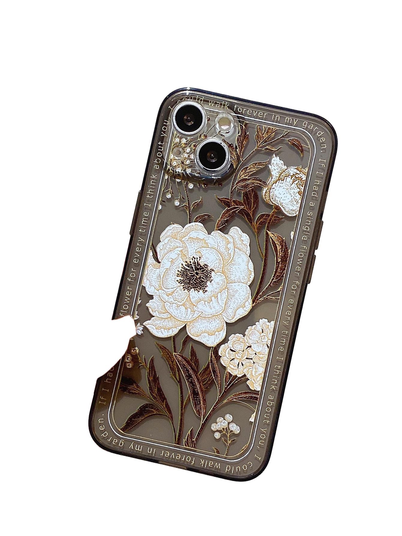 ETUI W KWIATY NA IPHONE 13 PRO MAX