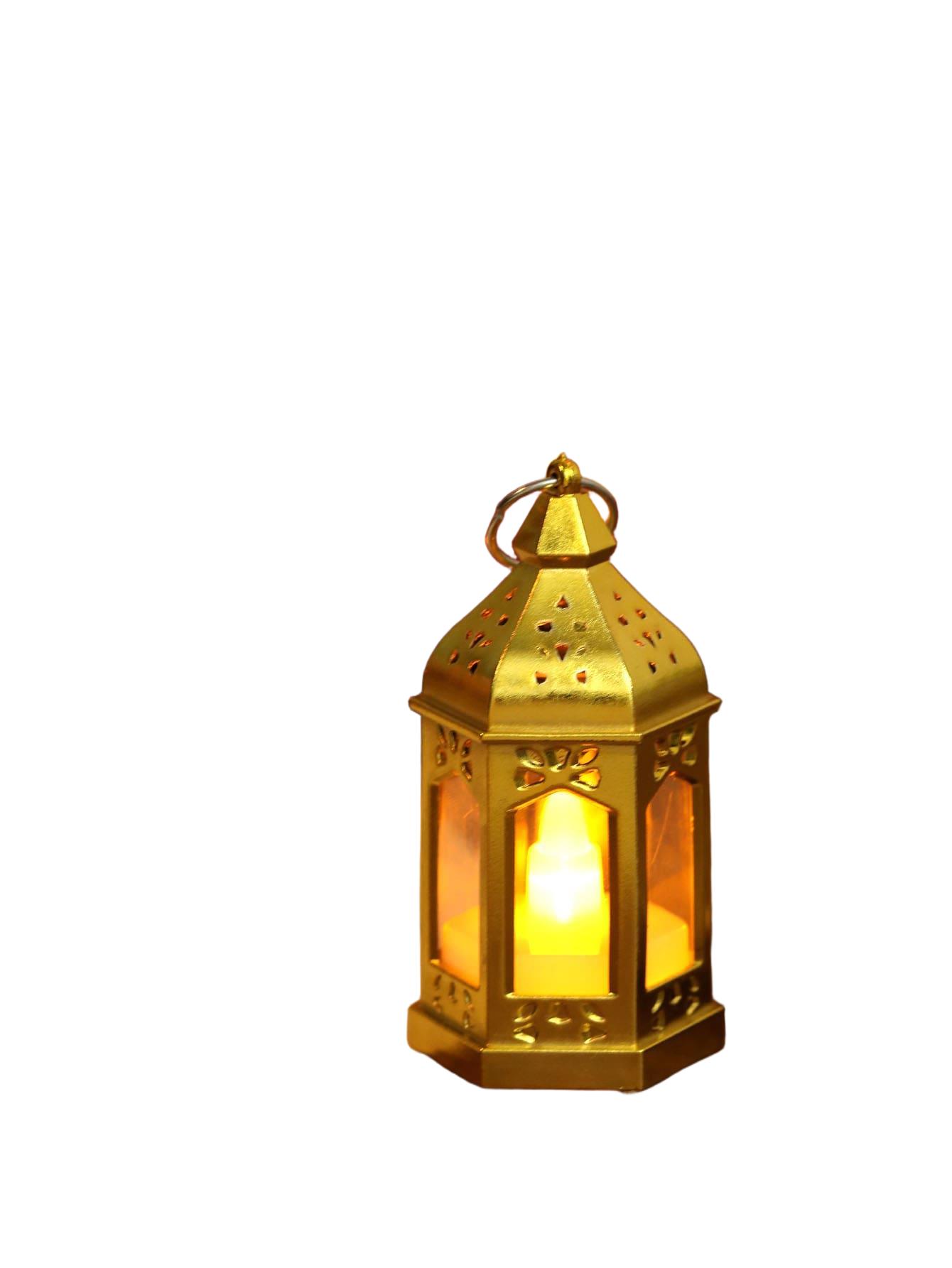 ZŁOTY LAMPION DEKORACJA 4-pack