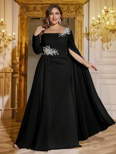 czarna sukienka maxi