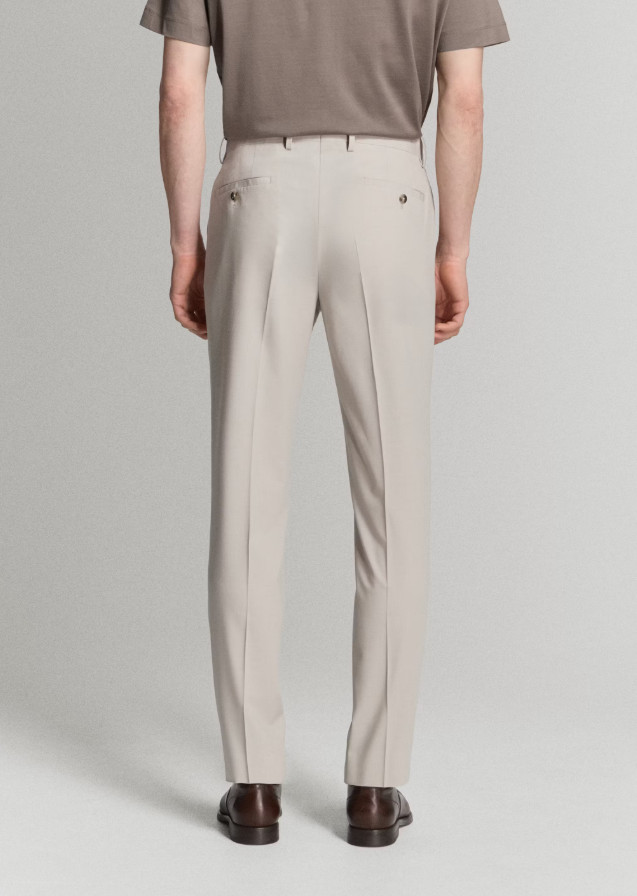 eleganckie spodnie garniturowe slim-fit