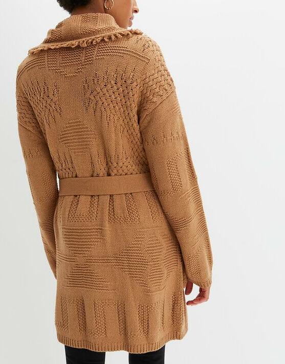 SWETER DAMSKI NARZUTKA KOPERTOWY DEKOLT