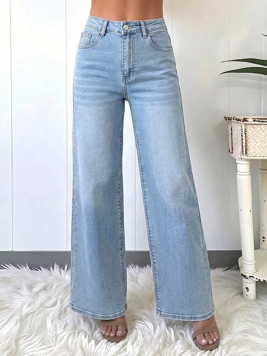 NIEBIESKIE SPODNIE JEANS