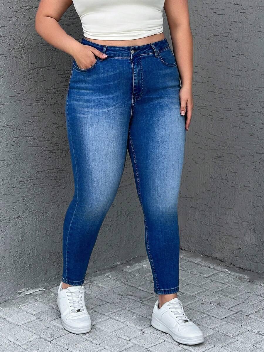 NIEBIESKIE SPODNIE JEANS