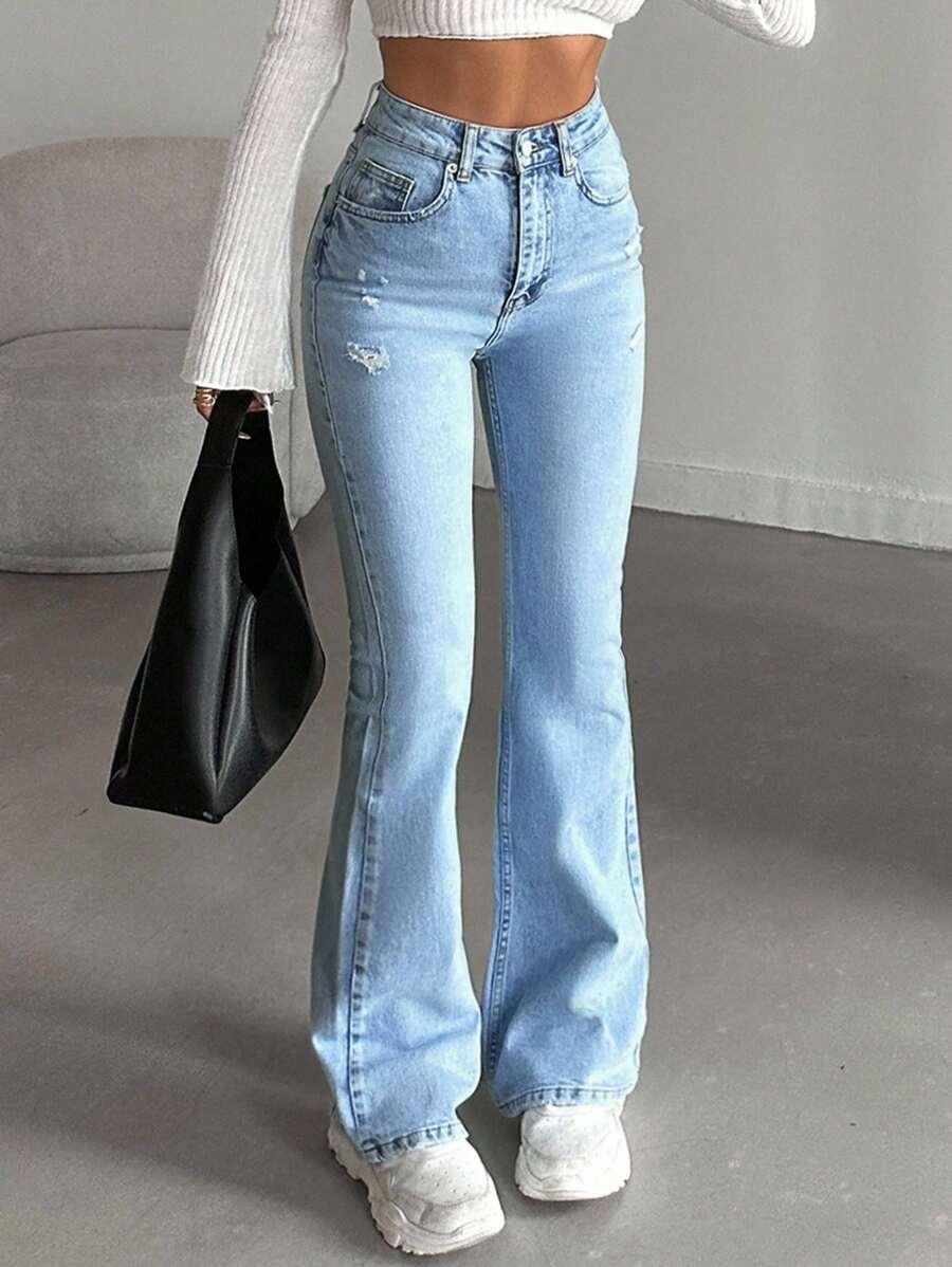 NIEBIESKIE SPODNIE JEANS