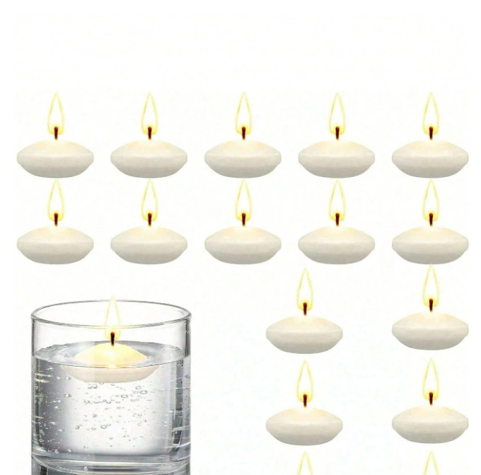 białe świeczki 10-pack