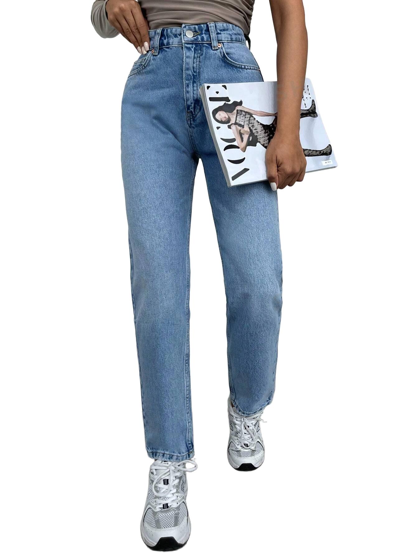 NIEBIESKIE SPODNIE JEANS
