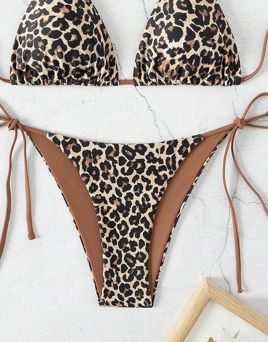 dół od bikini animal print