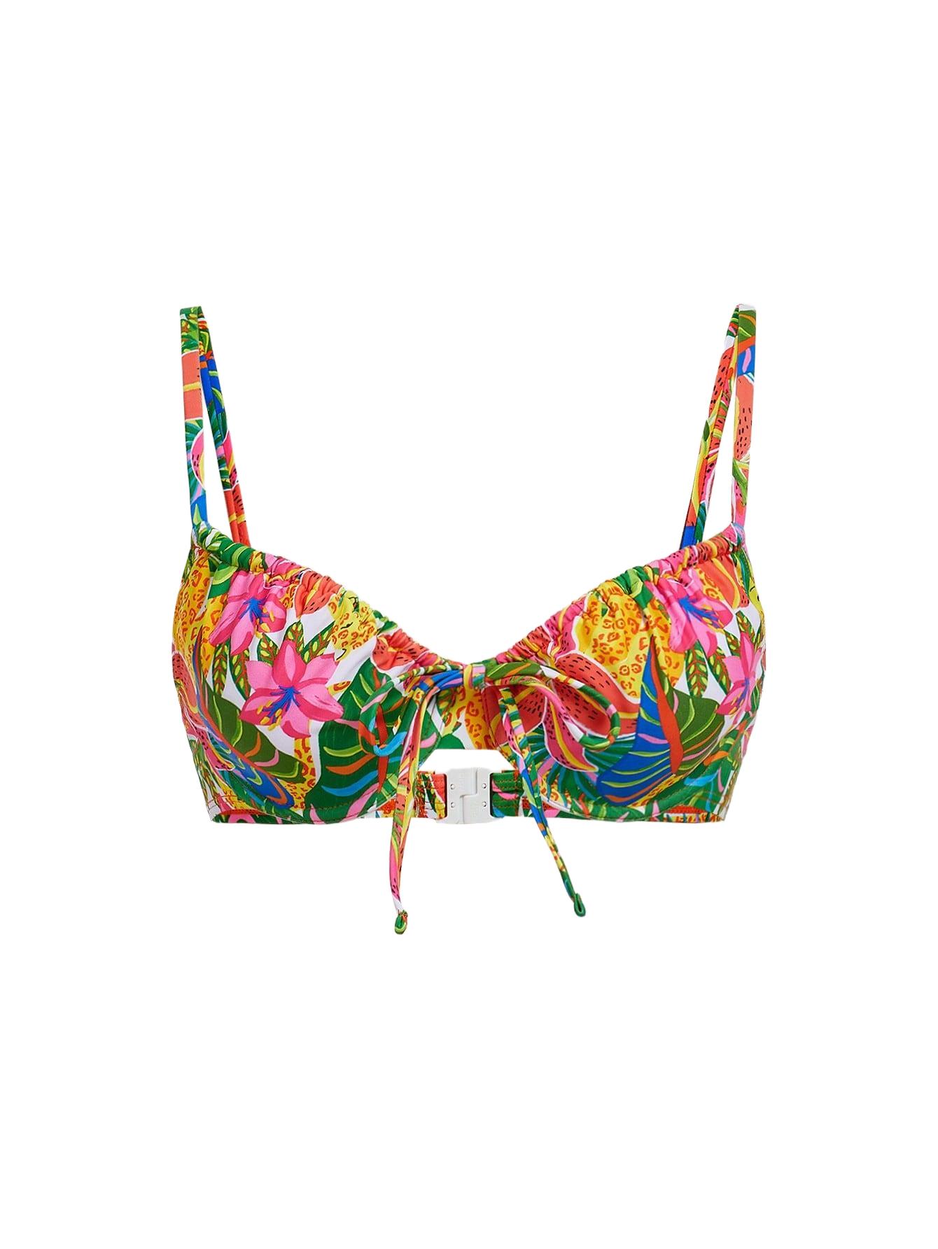 GÓRA OD BIKINI W ROŚLINNY WZÓR