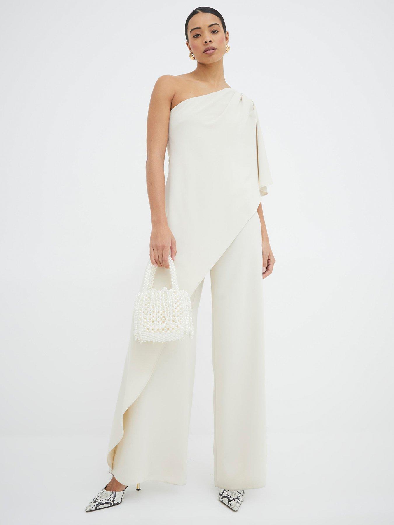 RIVER ISLAND ELEGANCKI KOMBINEZON NA JEDNO RAMIĘ 