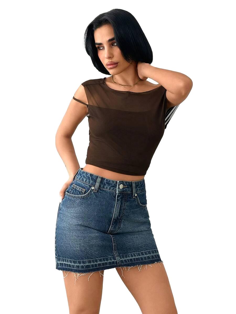 JEANSOWA SPÓDNICA MINI
