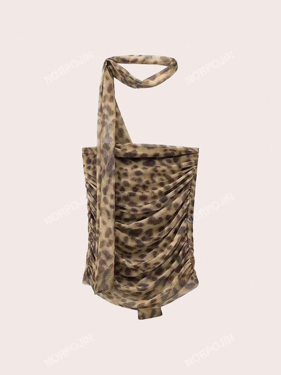 TOP SIATECZKA LEOPARD PRINT 