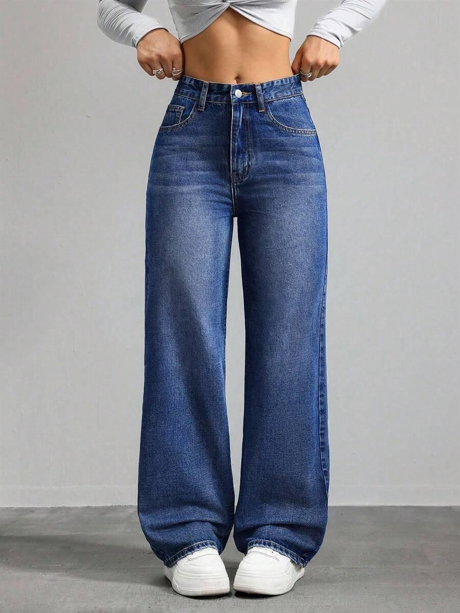 NIEBIESKIE SPODNIE JEANS