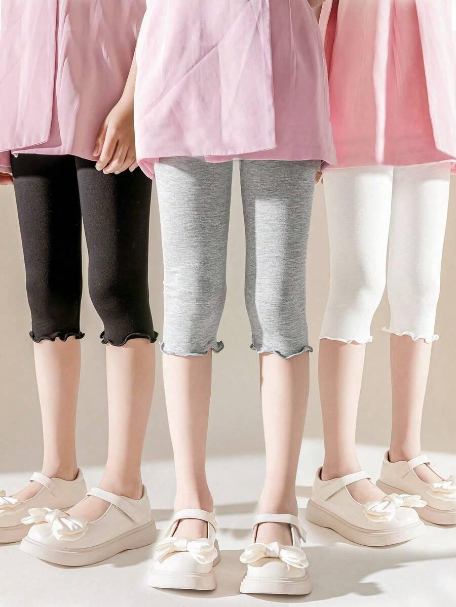 klasyczne legginsy falbanki 3-pack