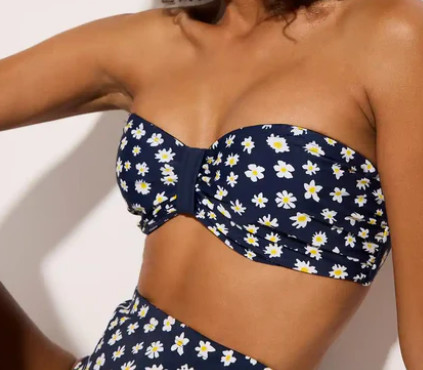 BIUSTONOSZ OD BIKINI W KWIATY 