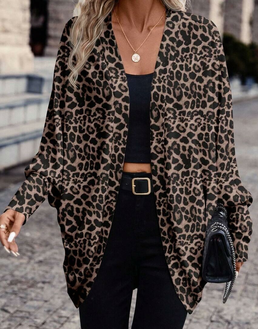 NARZUTA DŁUGI RĘKAW ANIMAL PRINT