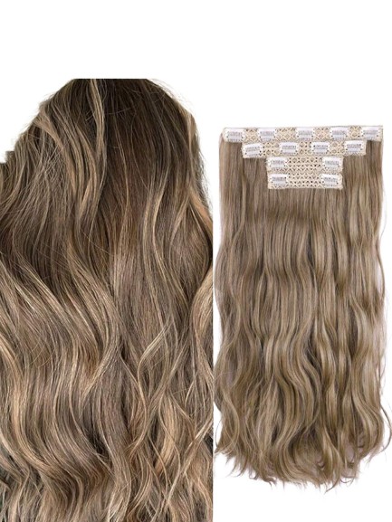 blond włosy syntetyczne clip in