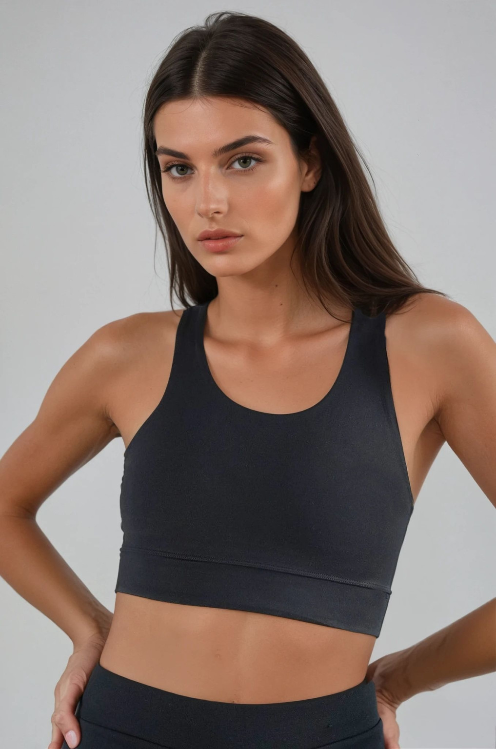 sportowy czarny top