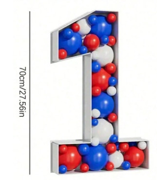 DEKORACJA URODZINOWA CYFRA 1