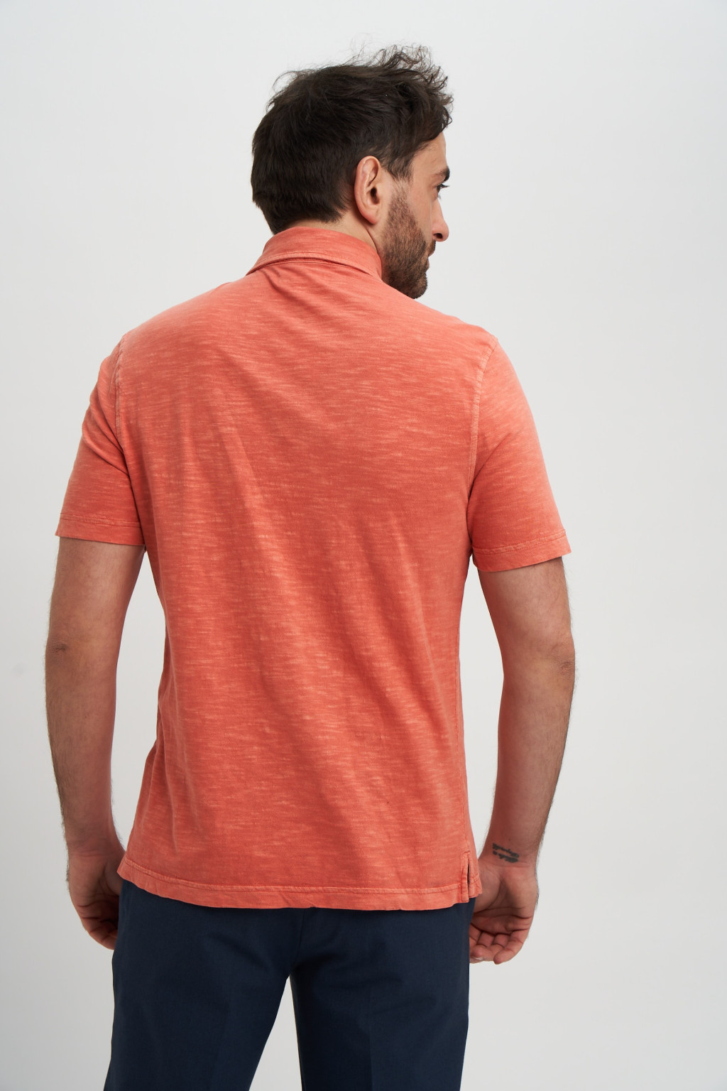 POMARAŃCZOWA KOSZULKA POLO T28-4893M-P0