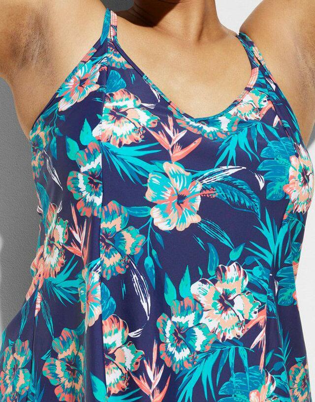 TANKINI 2 CZĘŚCIOWE ZE WZOREM