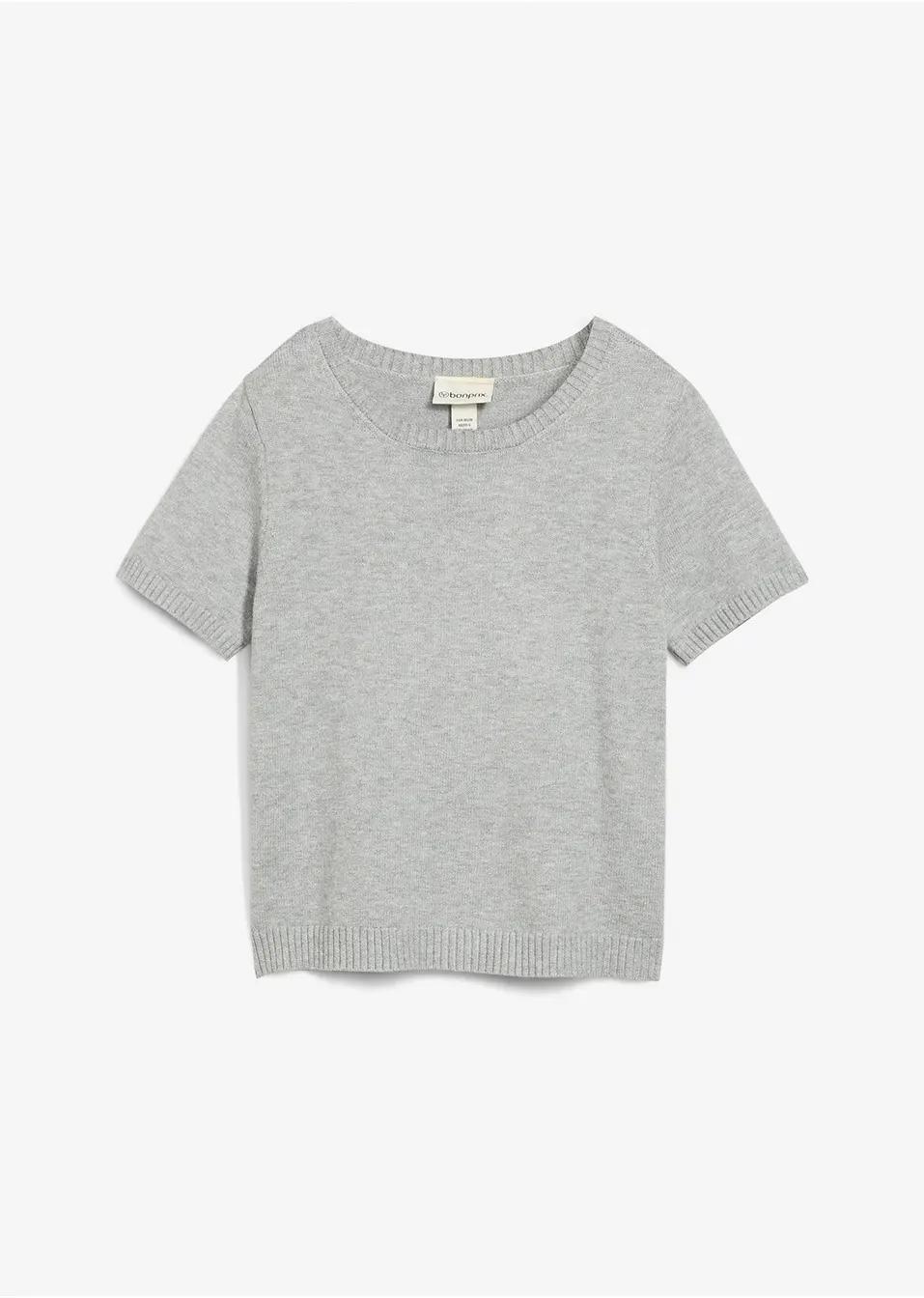 SWETER Z KRÓTKIM RĘKAWEM