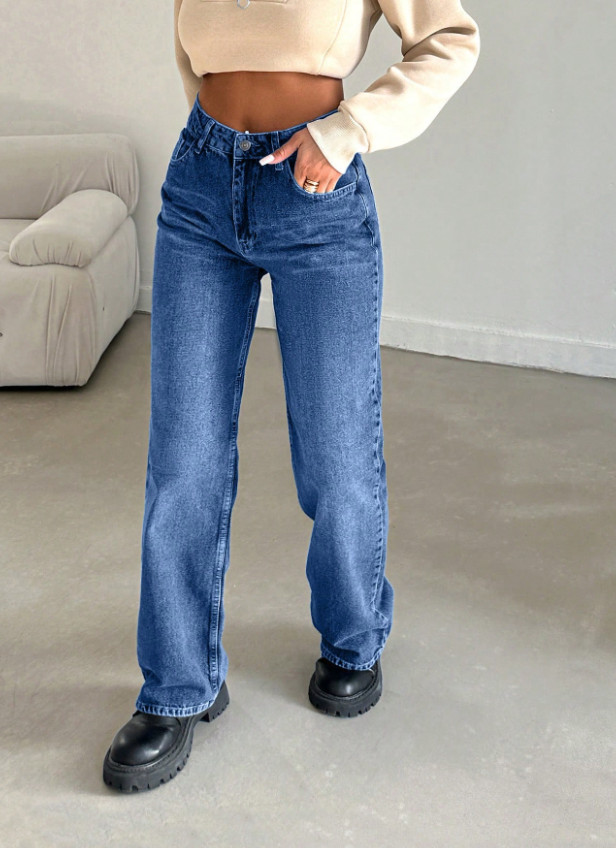 NIEBIESKIE SPODNIE JEANS 