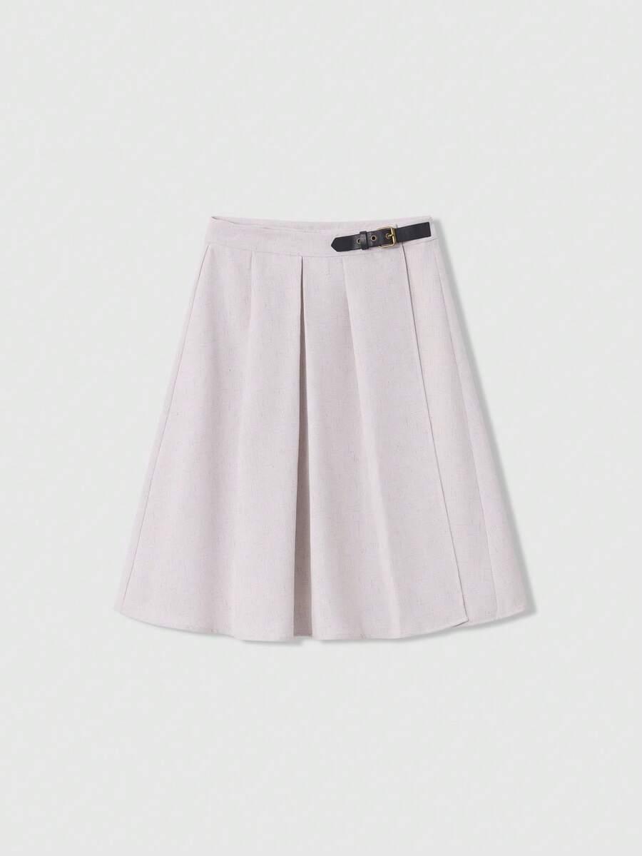 szara spódnica mini