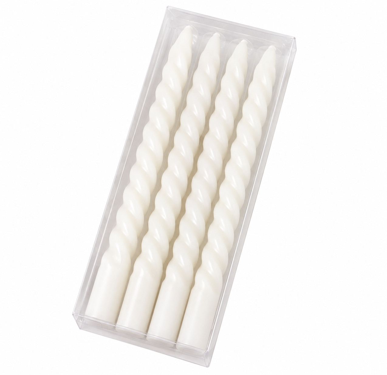 białe świece 8-pack
